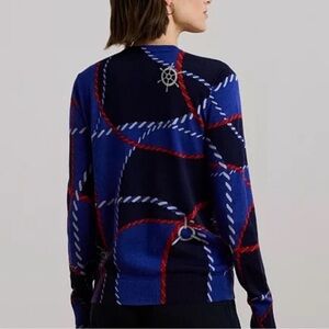 Lauren Ralph Lauren
Women's Rope-Print Cotton-Blend Sweater